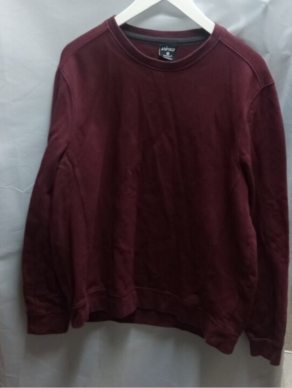 Unipro Qwick Dry Women's Cotton Crewneck Sweater Sweatshirt Maroon -Size: 8-12